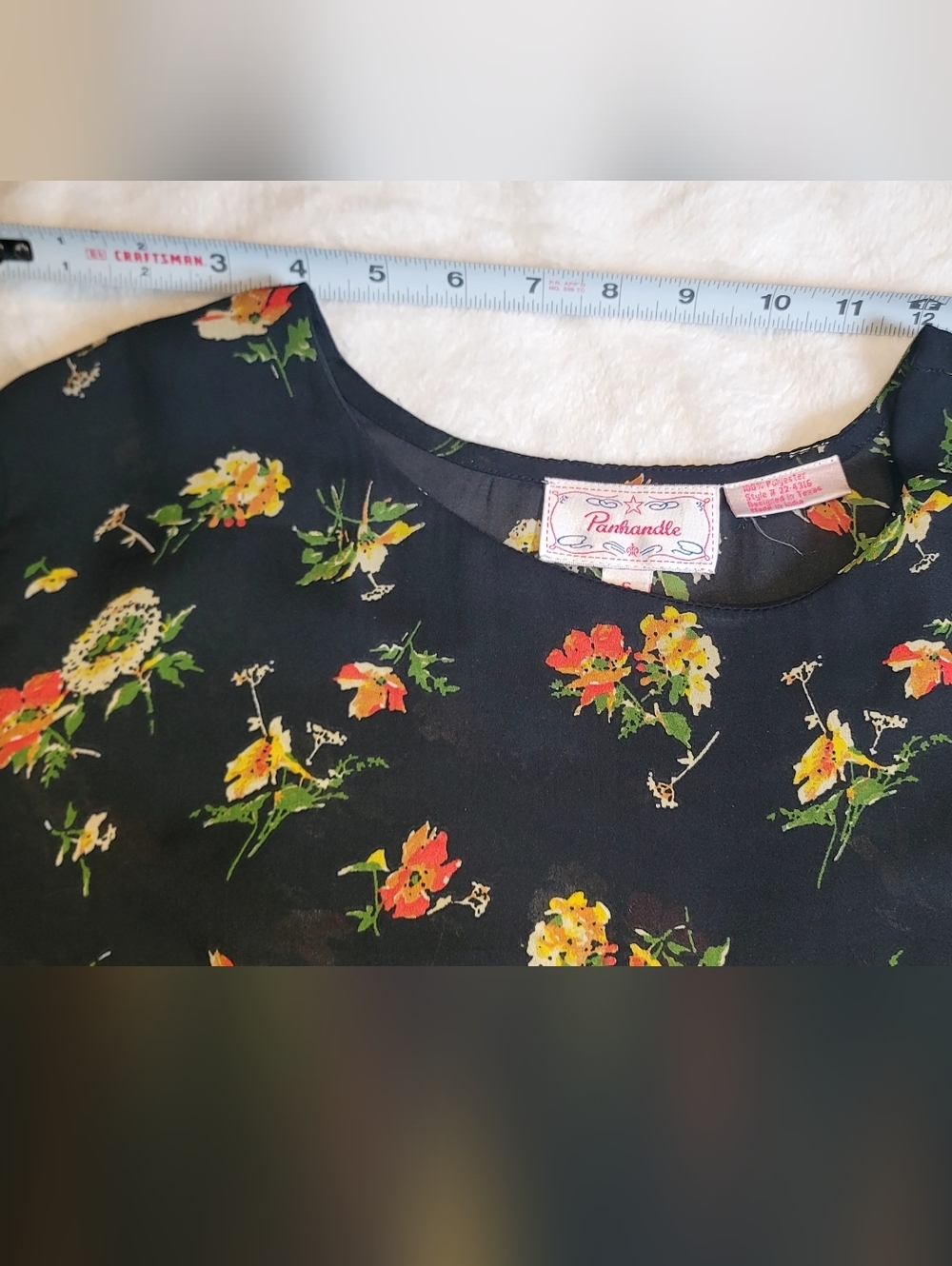 PANHANDLE SLIM Women's FLORAL PRINTED BLOUSE SZ S - Picture 10 of 10